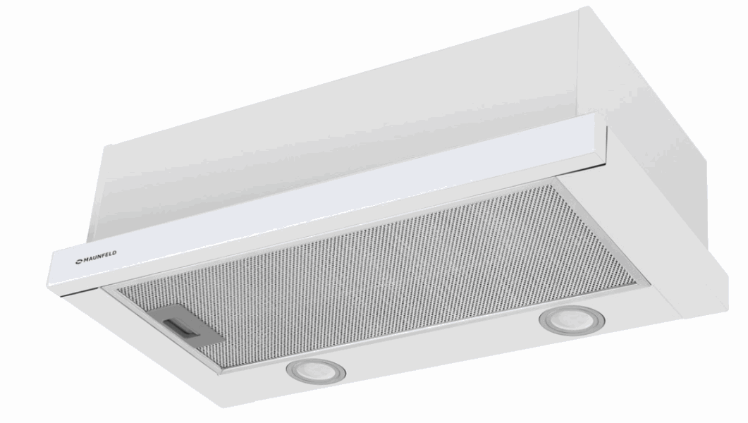 MAUNFELD Встроенная вытяжка VS Light Glass 60 WHITE GLASS W