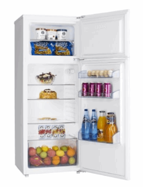 HOFFMANN Refrigerator Freezer in top HUR28D2-SILVER