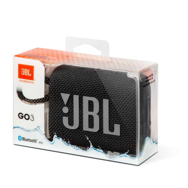 JBL Портативный динамик GO 3 BLK