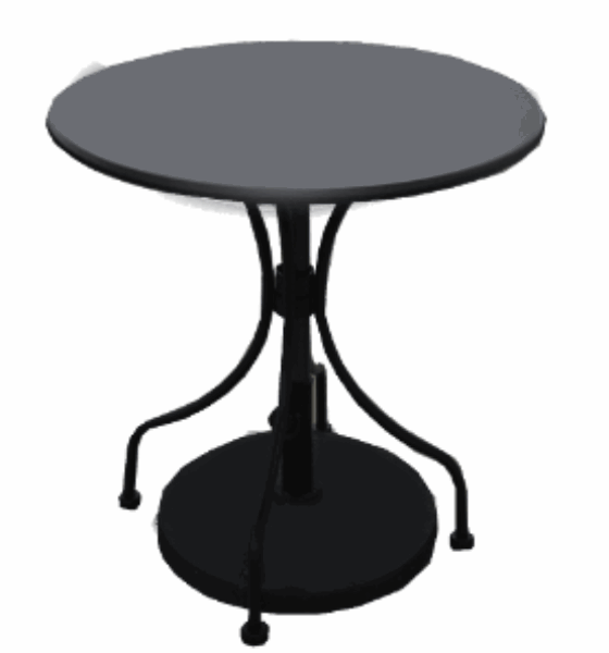 BONITA Круглый стол для улицы A609 black
