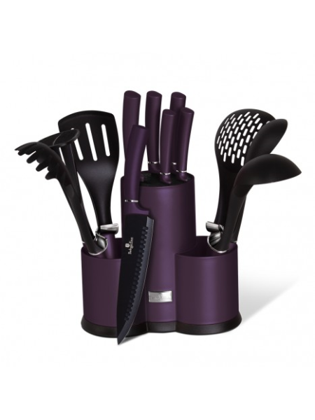 Berlinger Haus Kitchen tool set with holder BH6258A Purple Eclipse