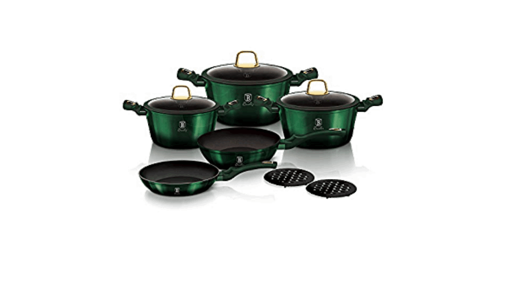Berlinger Haus Frypan&Casserole set BH6065 Emerald