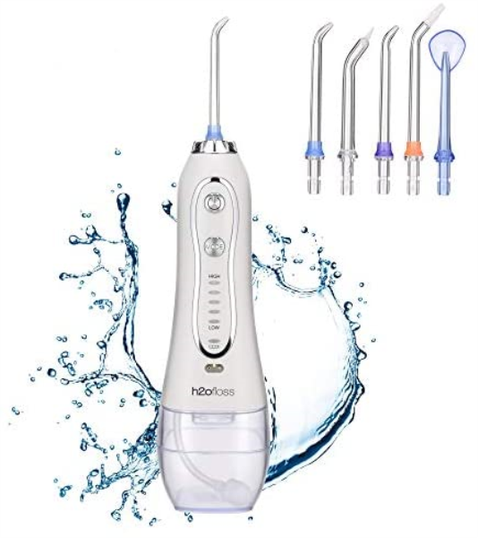 H2OFLOSS PORTABLE ORAL IRRIGATOR HF-6 (WHITE)