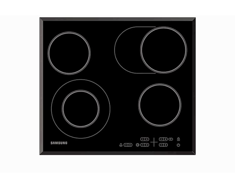 SAMSUNG Встраиваемая керамическая плита NZ64T3516BK/WT
