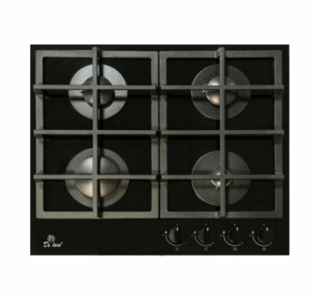 DELUXE Ներկառուցվող էլ․ գազօջախ GG4-750229F-060 black gl.