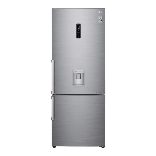 LG Холодильник морозильник снизу GRF589BLCM