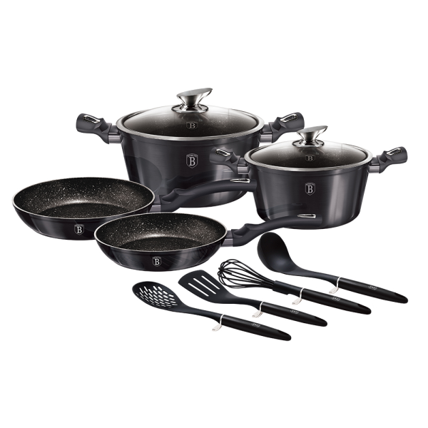 Berlinger Haus Набор «Сковорода и кастрюля» BH6917 (10pcs) Carbon Pro