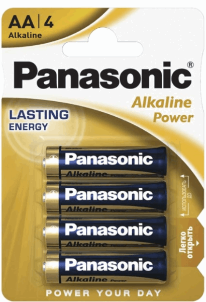 Panasonic Аккумулятор LR6REB/4BPR (32984) ALKALNE AA 4