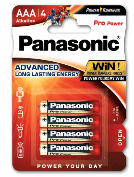 Panasonic Аккумулятор LR03XEG/4BP (44871)PRO POWER AAA 4
