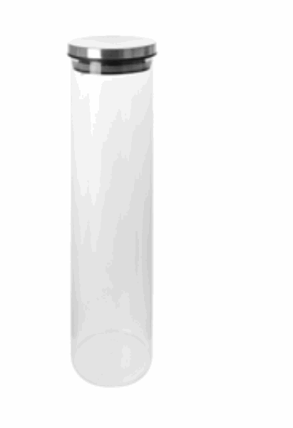 EH STORAGE JAR GLASS WITH LID 031865
