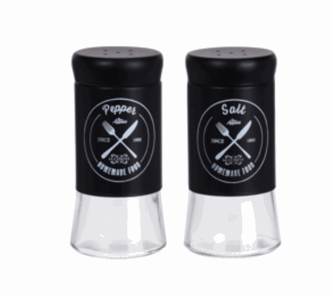 EH Pepper and Salt Shaker in glass 038215