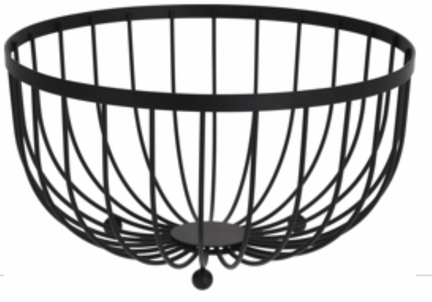 EH круглая ваза для фруктов 031825 METAL DIA (25x13CM)