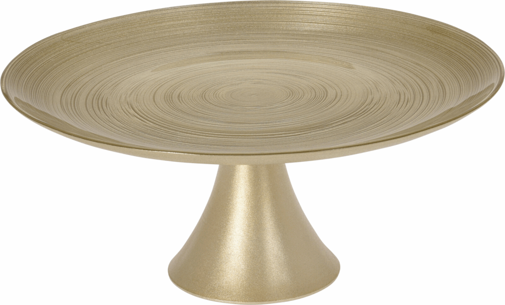 EH Cake stand on foot 069387 ( 28CM) Gold